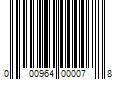 Barcode Image for UPC code 000964000078