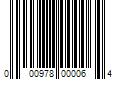 Barcode Image for UPC code 000978000064