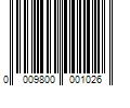 Barcode Image for UPC code 0009800001026