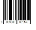 Barcode Image for UPC code 0009800001149