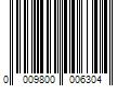 Barcode Image for UPC code 0009800006304