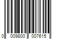 Barcode Image for UPC code 0009800007615