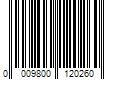 Barcode Image for UPC code 0009800120260