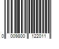 Barcode Image for UPC code 0009800122011