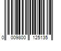 Barcode Image for UPC code 0009800125135