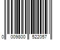 Barcode Image for UPC code 0009800522057