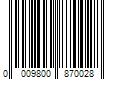 Barcode Image for UPC code 0009800870028