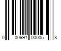 Barcode Image for UPC code 000991000058