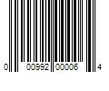 Barcode Image for UPC code 000992000064