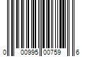 Barcode Image for UPC code 000995007596