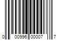 Barcode Image for UPC code 000996000077