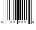 Barcode Image for UPC code 000999000098