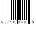 Barcode Image for UPC code 001000000038