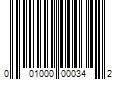 Barcode Image for UPC code 001000000342