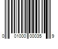 Barcode Image for UPC code 001000000359