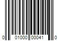 Barcode Image for UPC code 001000000410