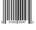 Barcode Image for UPC code 001000000472