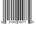 Barcode Image for UPC code 001000000779