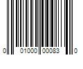 Barcode Image for UPC code 001000000830