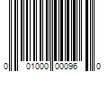 Barcode Image for UPC code 001000000960