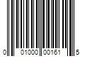 Barcode Image for UPC code 001000001615