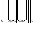 Barcode Image for UPC code 001000001899