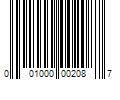 Barcode Image for UPC code 001000002087