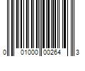 Barcode Image for UPC code 001000002643