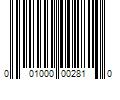 Barcode Image for UPC code 001000002810