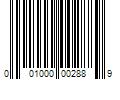 Barcode Image for UPC code 001000002889