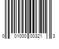 Barcode Image for UPC code 001000003213