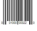 Barcode Image for UPC code 001000003220