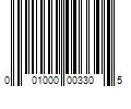 Barcode Image for UPC code 001000003305