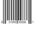 Barcode Image for UPC code 001000003381