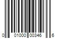 Barcode Image for UPC code 001000003466