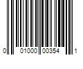 Barcode Image for UPC code 001000003541