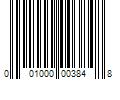 Barcode Image for UPC code 001000003848