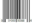 Barcode Image for UPC code 001000003886