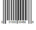 Barcode Image for UPC code 001000004586