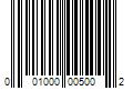 Barcode Image for UPC code 001000005002