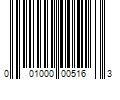 Barcode Image for UPC code 001000005163