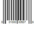 Barcode Image for UPC code 001000005378