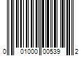 Barcode Image for UPC code 001000005392