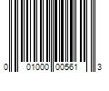 Barcode Image for UPC code 001000005613