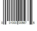 Barcode Image for UPC code 001000005675