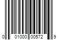 Barcode Image for UPC code 001000005729