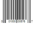 Barcode Image for UPC code 001000005767