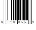 Barcode Image for UPC code 001000005859