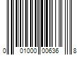 Barcode Image for UPC code 001000006368