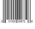 Barcode Image for UPC code 001000006726